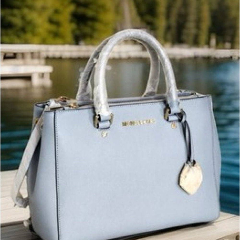 Michael Kors Sutton Medium Saffiano Leather Satchel (Flawed) - Picture 3 of 12